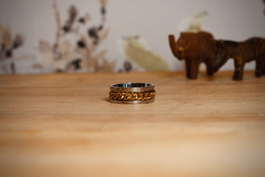 Anillos Giratorios - Cadena Dorada