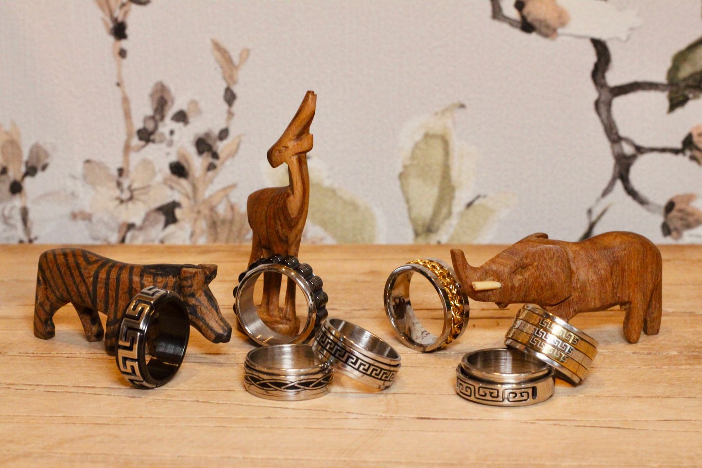 Anillos Giratorios - Trenzado Étnico